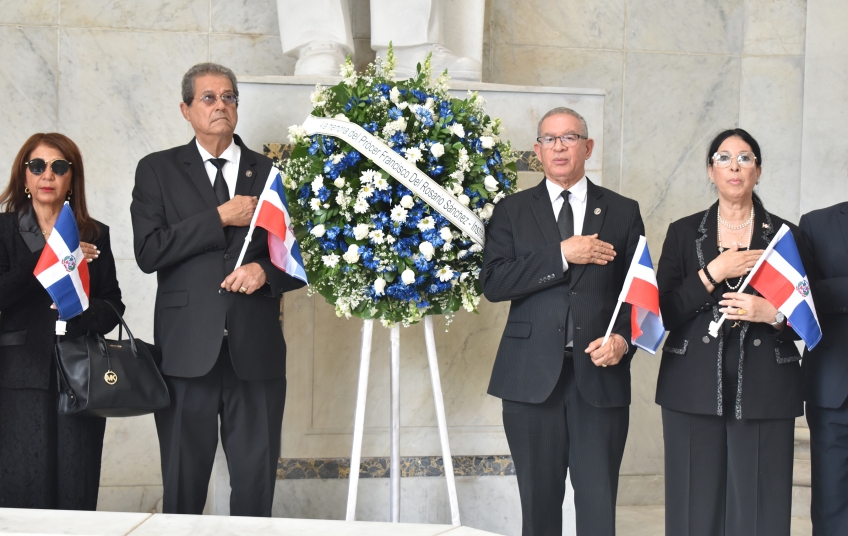 Duartianos tributan a Francisco del Rosario Sánchez en 165 aniversario de su fallecimiento